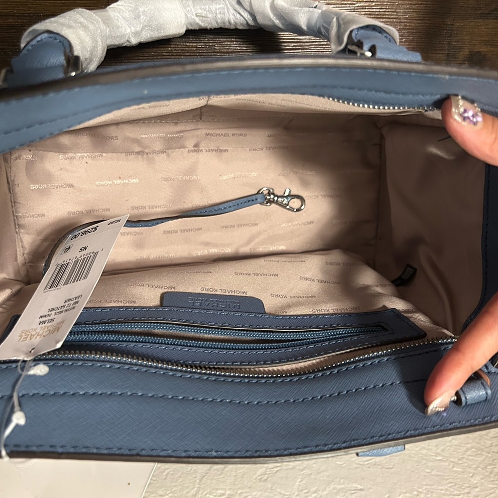 Michael Kors Blue Crossbody Bag Selma - Picture 3 of 5